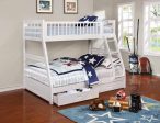 Ashton White Twin over Full 2-Drawer Bunk Bed For Cheap