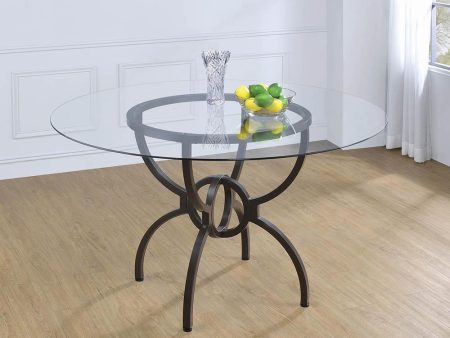 Aviano Gunmetal Dining Table Base Fashion