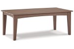 Emmeline Brown Outdoor Coffee Table For Discount