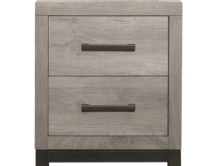 Zephyr Light Gray Nightstand Discount