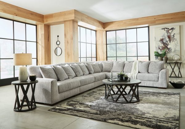 Regent Park Pewter 6-Piece Sectional Online Hot Sale