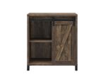 Arlington Rustic Oak Bar Cabinet with Sliding Door Online Hot Sale