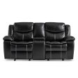 Bastrop Black Reclining Loveseat on Sale