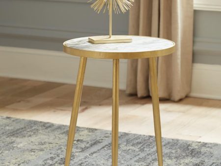 Acheson White Gold Round Accent Table Online Hot Sale