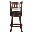 Edmond Dark Cherry Swivel Counter Height Chair Online