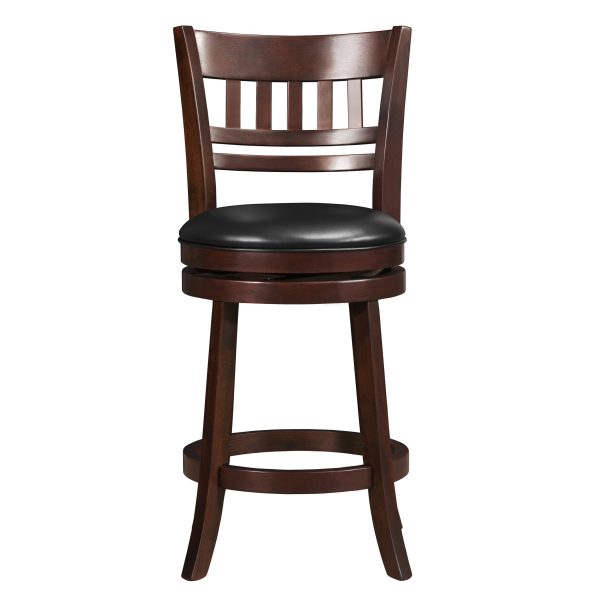 Edmond Dark Cherry Swivel Counter Height Chair Online