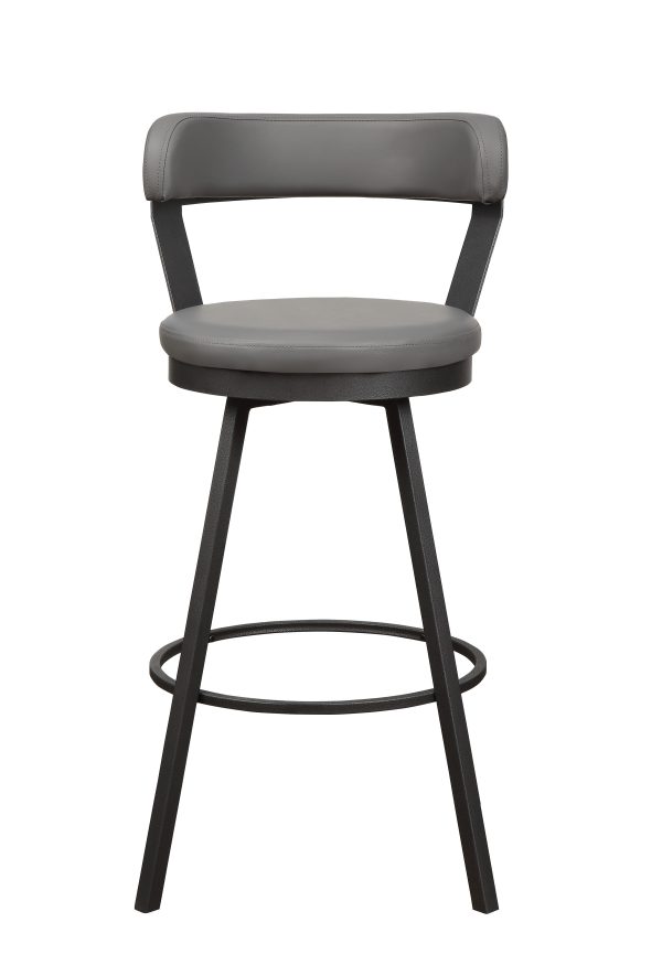 Appert Gray Dark Gray Swivel Pub Height Chair, Set of 2 Supply