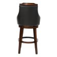 Bayshore Brown Swivel Pub Height Chair, Set of 2 Online now