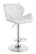 Berrington Chrome White Adjustable Bar Stools, Set of 2 Online