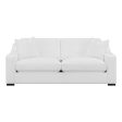 Ashlyn Upholstered Sloped Arms Sofa White Cheap