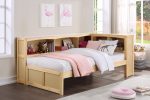 Bartly Pine Twin Bookcase Corner Bed Sale