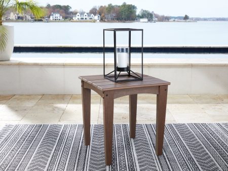 Emmeline Brown Outdoor End Table Discount