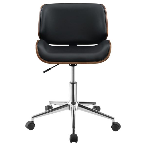 Addington Black Chrome Adjustable Height Office Chair Online now