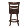 Edmond Dark Cherry Swivel Counter Height Chair For Discount