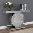 Bergenia Silver Rectangular Console Table Hot on Sale