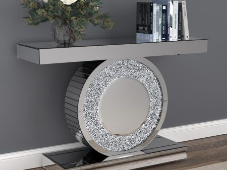 Bergenia Silver Rectangular Console Table Hot on Sale