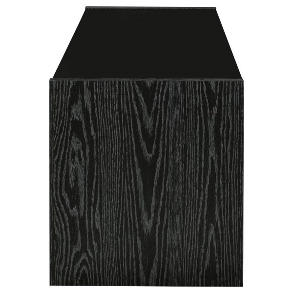 Alton 62  3-Drawer TV Console Black Oak Cheap