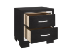 Bellante Melamine Black Nightstand Cheap