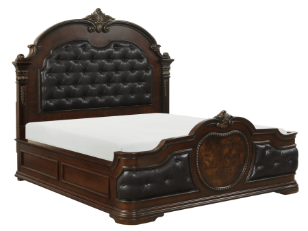 Antoinetta Cherry Queen Panel Bed Online Hot Sale