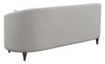 Avonlea Sloped Arm Upholstered Sofa Trim Gray For Sale