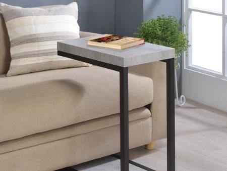 Beck Cement Black Accent Table For Sale