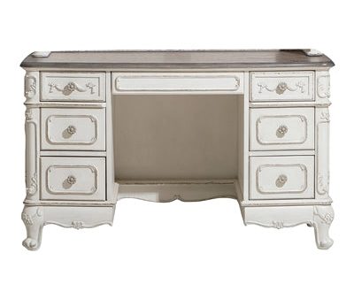 Cinderella Antique White Writing Desk on Sale