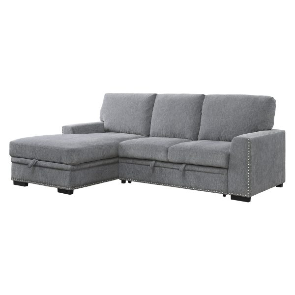 Morelia Gray LAF Storage Sleeper Sofa Chaise Sale