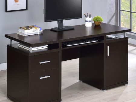 Tracy Cappuccino 2-Drawer Computer Desk Online