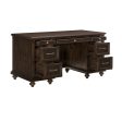 Cardano Driftwood Charcoal Executive Desk Hot on Sale