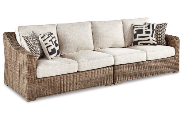 Beachcroft Beige Left-Arm Facing Loveseat Right-Arm Facing Loveseat For Cheap