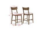 Weldon Brown Counter Height Chair, Set of 2 For Discount