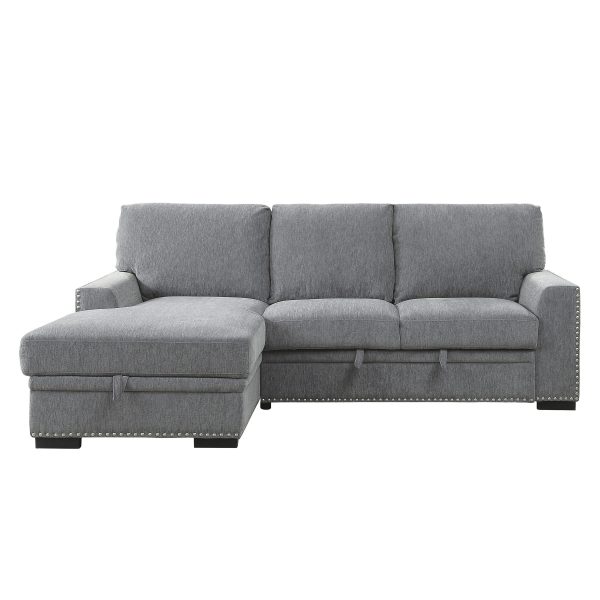 Morelia Gray LAF Storage Sleeper Sofa Chaise Sale