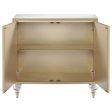 Astilbe Mirror Champagne 2-Door Accent Cabinet Sale