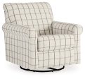 Davinca Charcoal Swivel Glider Accent Chair on Sale