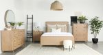 Arini Sand Wash Natural Cane Panel Bedroom Set on Sale