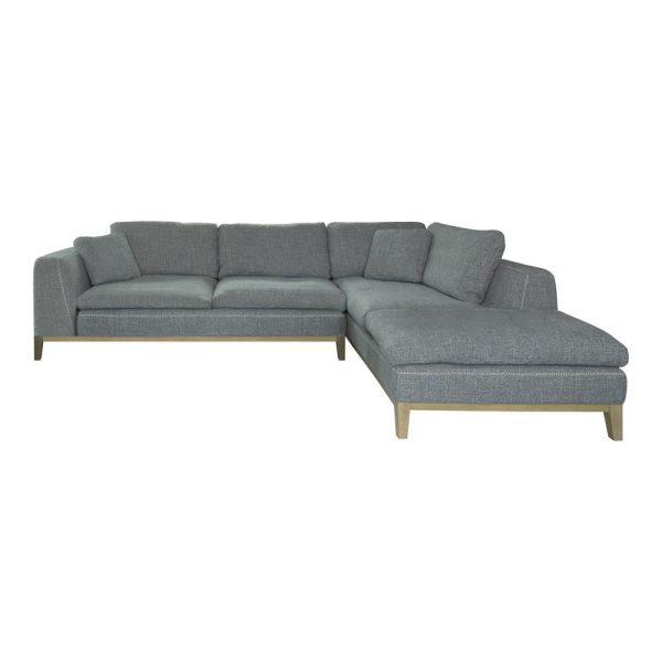 Persia 2-Piece Modular Sectional Gray For Cheap