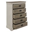 Arcadia White Weathered Gray Chest Cheap