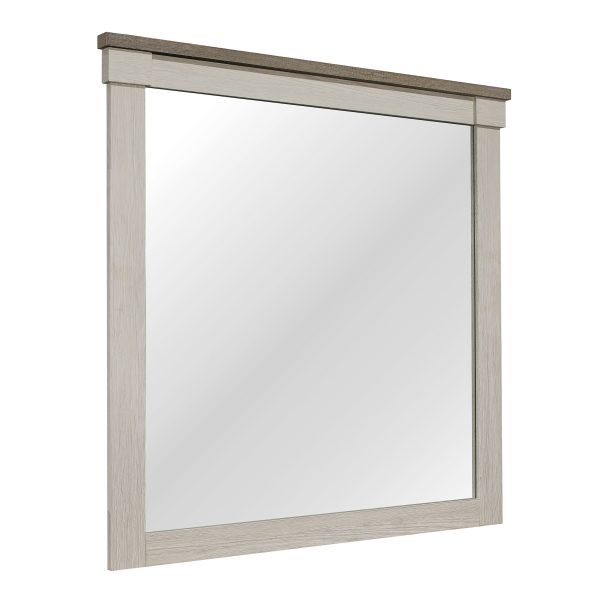 Arcadia White Weathered Gray Mirror (Mirror Only) For Sale