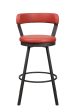 Appert Red Dark Gray Swivel Pub Height Chair, Set of 2 on Sale