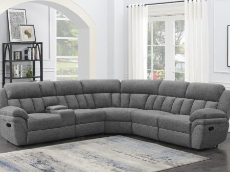 Bahrain 6-Piece Upholstered Motion Sectional Charcoal Hot on Sale