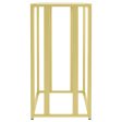 Adri Metal Frame Sofa Table Matte Brass on Sale