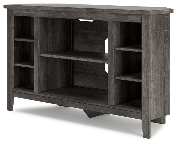 Arlenbry Gray Corner TV Stand For Sale