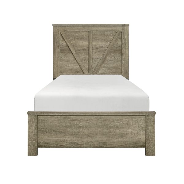 Avenue Rustic Twin Panel Bed Online Sale