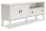 Aprilyn White 59  TV Stand For Cheap