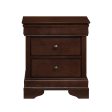 Abbeville Cherry Nightstand, Hidden Drawer Discount