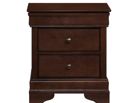 Abbeville Cherry Nightstand, Hidden Drawer Discount