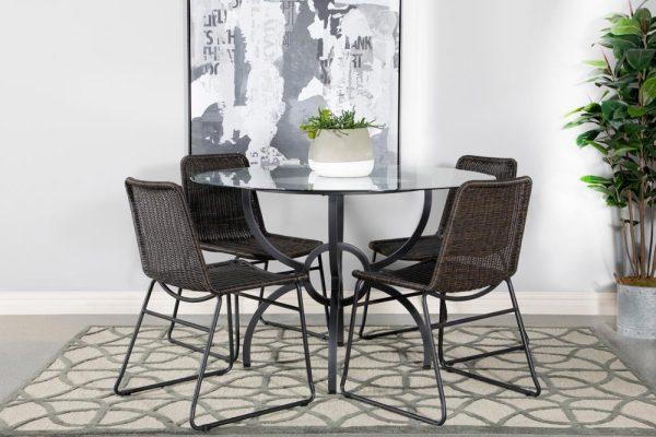 Aviano Gunmetal Dining Table Base Fashion