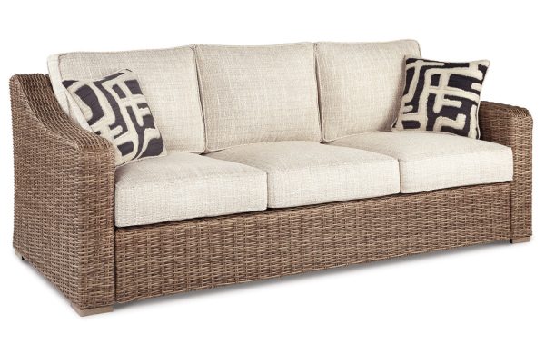 Beachcroft Beige Sofa with Cushion Online