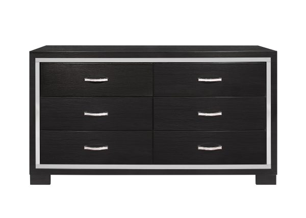 Bellante Melamine Black Dresser Online