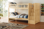 Bartly Pine Twin Twin Step Bunk Bed Fashion